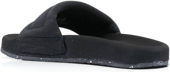 Heron Preston logo-patch slip-on slides Black