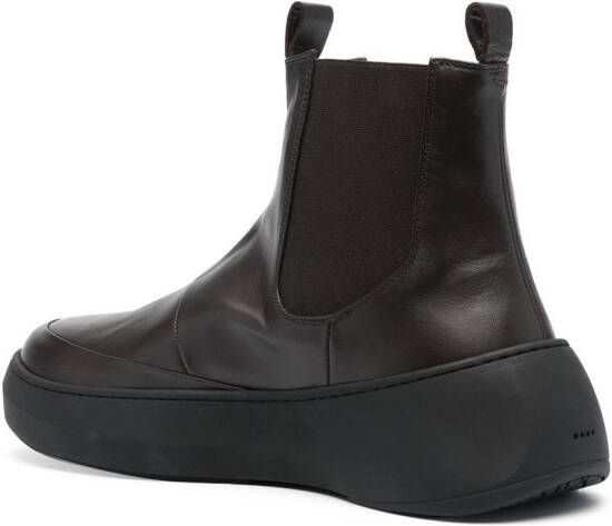 Hevo Via Casarano leather ankle boots Brown