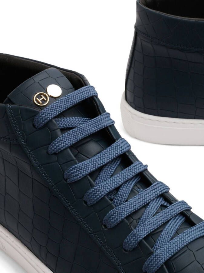 Hide&Jack Essence high-top leather sneakers Blue