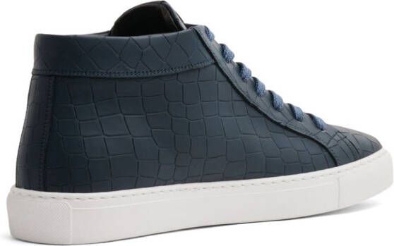 Hide&Jack Essence high-top leather sneakers Blue