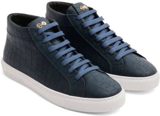 Hide&Jack Essence high-top leather sneakers Blue