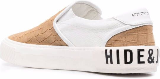 Hide&Jack Fuji Croco sneakers Neutrals