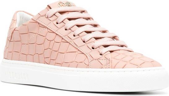 Hide&Jack Essence Tuscany crocodile-effect sneakers Pink