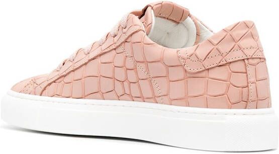 Hide&Jack Essence Tuscany crocodile-effect sneakers Pink