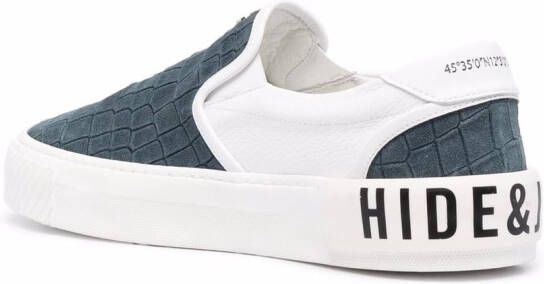 Hide&Jack Fuji Croco sneakers Blue