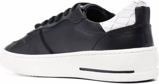 Hide&Jack leather low-top sneakers Black