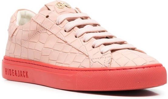 Hide&Jack Essence Croco sneakers Pink