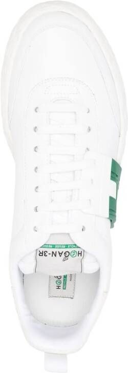 Hogan 3R logo-patch low-top sneakers White