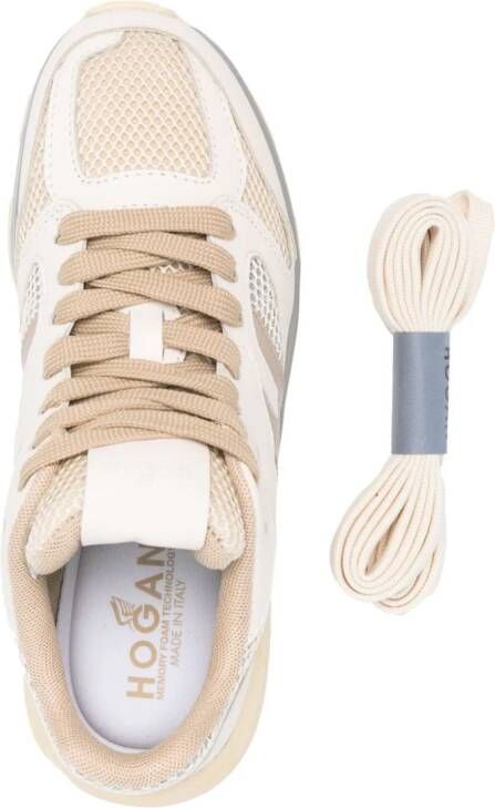 Hogan 665 leather sneakers Neutrals