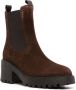 Hogan 70mm leather ankle boots Brown - Thumbnail 2