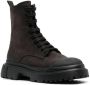 Hogan Anfibio leather boots Brown - Thumbnail 2