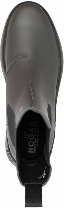 Hogan chunky Chelsea boots Green