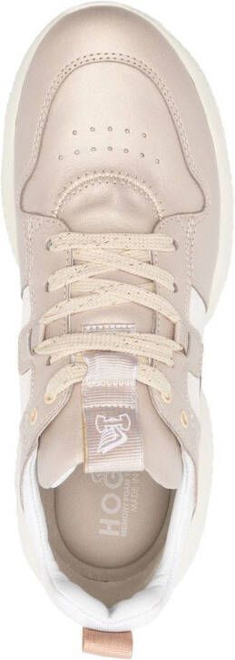Hogan chunky-sole lace-up sneakers Neutrals