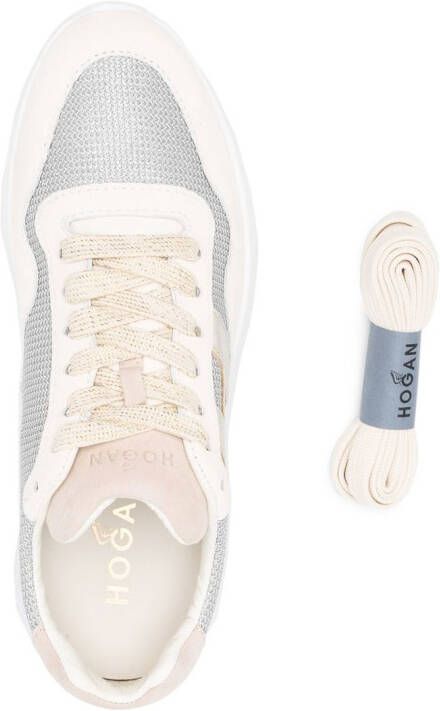 Hogan chunky-soled lace-up sneakers Neutrals