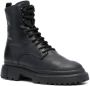 Hogan Combat lace-up leather boots Black - Thumbnail 2