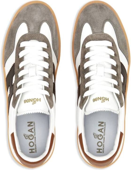 Hogan Cool lace-up leather sneakers White