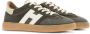 Hogan Cool leather lace-up sneakers Green - Thumbnail 2