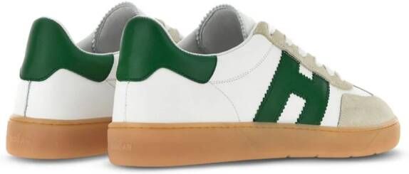 Hogan Cool leather panelled sneakers Neutrals