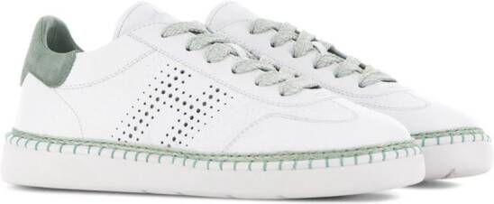 Hogan Cool logo-perforated leather sneakers White