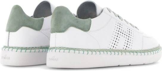 Hogan Cool logo-perforated leather sneakers White