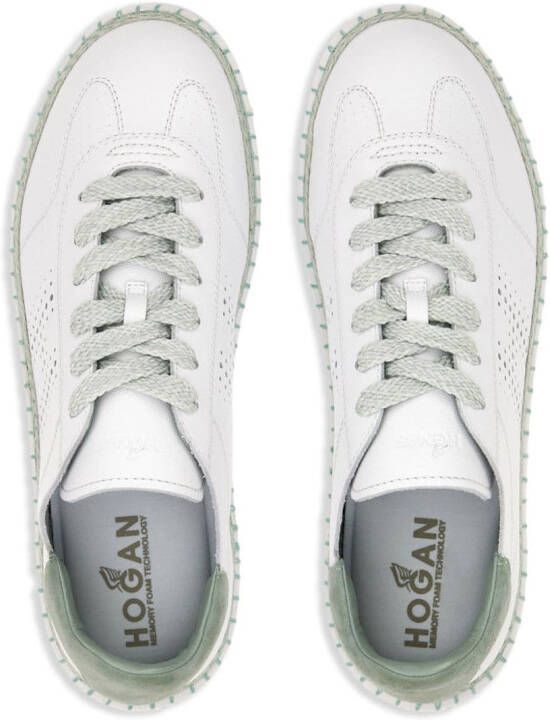 Hogan Cool logo-perforated leather sneakers White