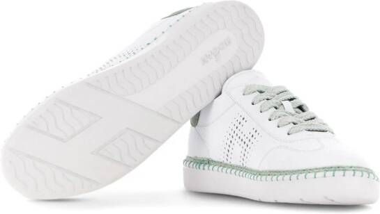 Hogan Cool logo-perforated leather sneakers White