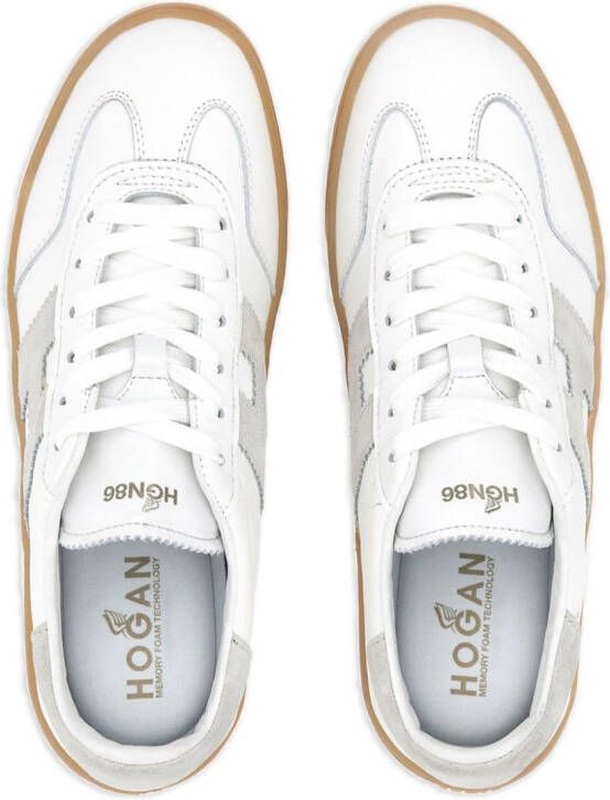 Hogan Cool panelled leather sneakers White
