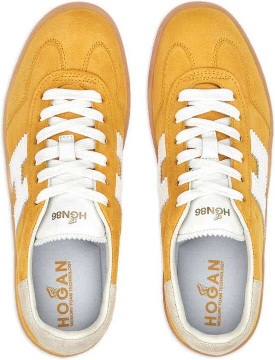 Hogan Cool suede low-top sneakers Yellow