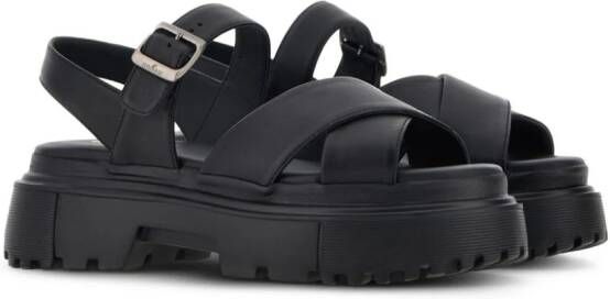 Hogan H483 leather platform sneakers Neutrals - Picture 7