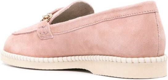 Hogan Deconstructed H642 suede loafers Pink