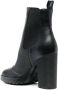 Hogan elasticated-panel ankle leather boots Black - Thumbnail 3