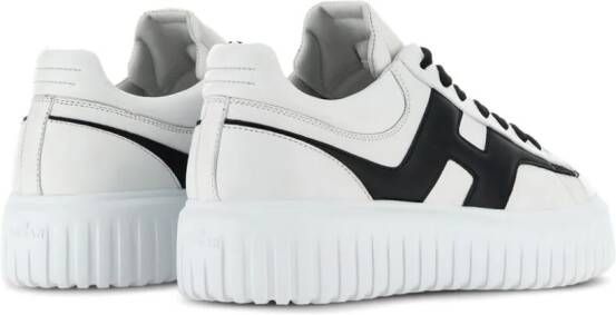 Hogan H-Stripes leather sneakers Neutrals