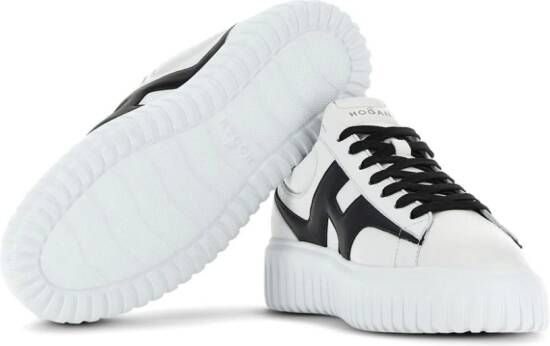 Hogan H-Stripes leather sneakers Neutrals