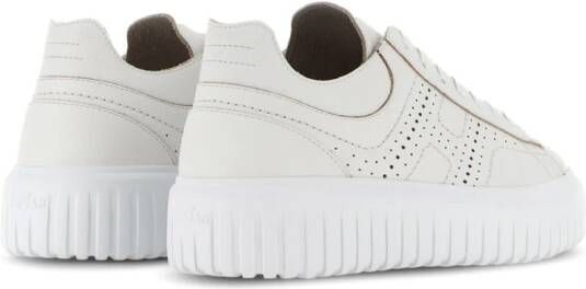 Hogan H-Stripes leather sneakers White