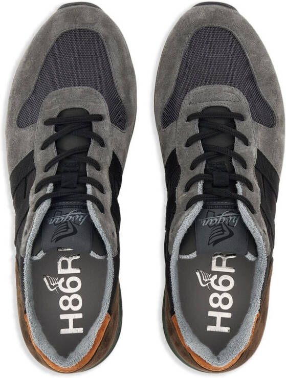 Hogan H383 panelled low-top sneakers Grey