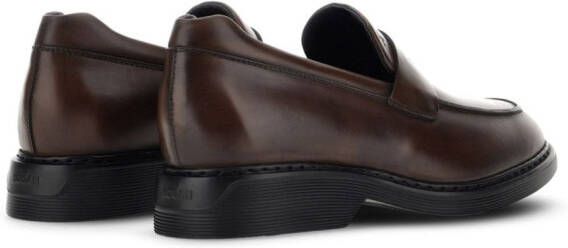 Hogan H576 leather loafers Brown