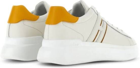 Hogan H580 leather lace-up sneakers Neutrals