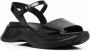 Hogan H585 chunky-sole sandals Black - Thumbnail 2