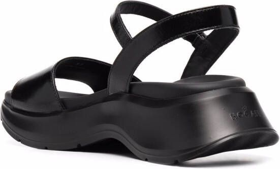 Hogan H585 chunky-sole sandals Black