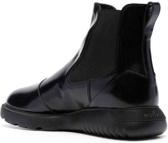 Hogan H600 leather Chelsea boots Black