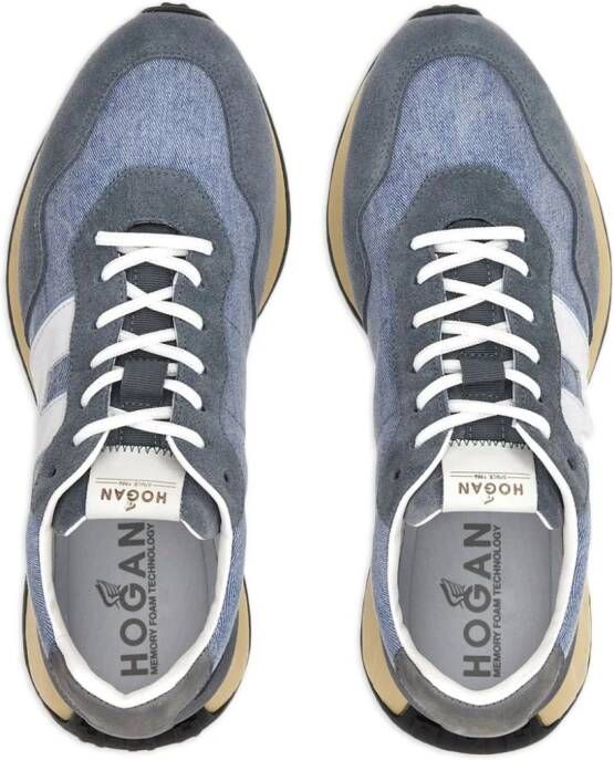 Hogan H601 lace-up suede sneakers Blue