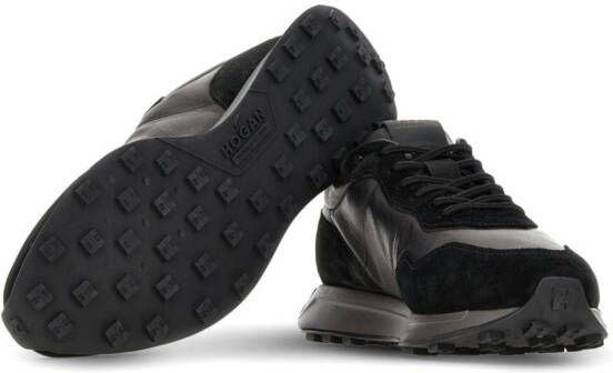 Hogan H601 leather low-top sneakers Black