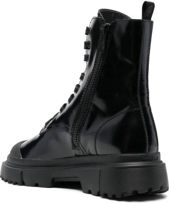 Hogan H619 Combat boots Black