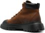 Hogan H619 lace-up leather boots Brown - Thumbnail 3
