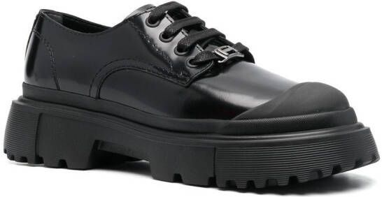 Hogan H619 lace-up shoes Black