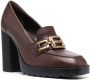 Hogan H623 85mm heel loafers Brown - Thumbnail 2
