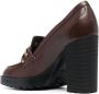 Hogan H623 85mm heel loafers Brown - Thumbnail 3