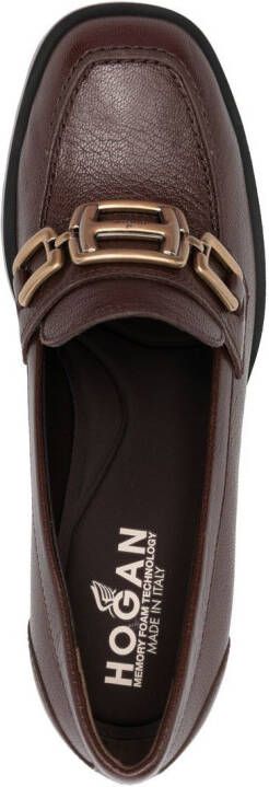 Hogan H623 85mm heel loafers Brown