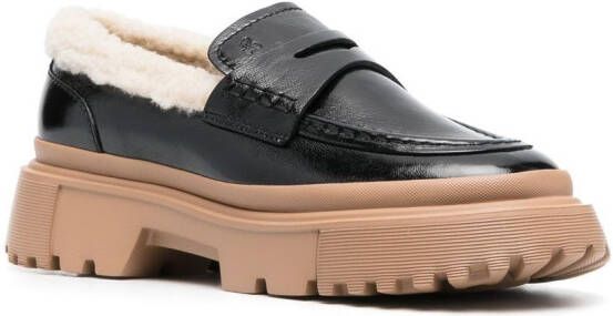 Hogan H629 chunky-soled loafers Black