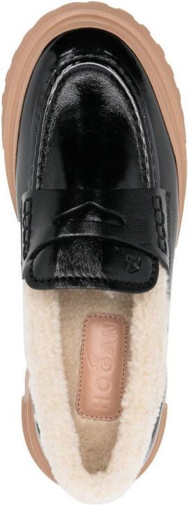 Hogan H629 chunky-soled loafers Black